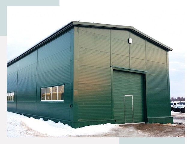 Двускатные ангары в Котельниках