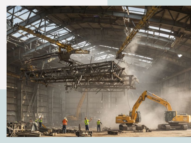 Демонтаж ангаров в Котельниках от 637 руб. за м²